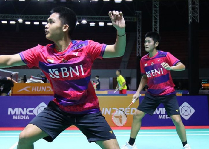 Ganda Putra Indonesia Taklukan Lawan Dari India di Badminton Asia Junior 2023