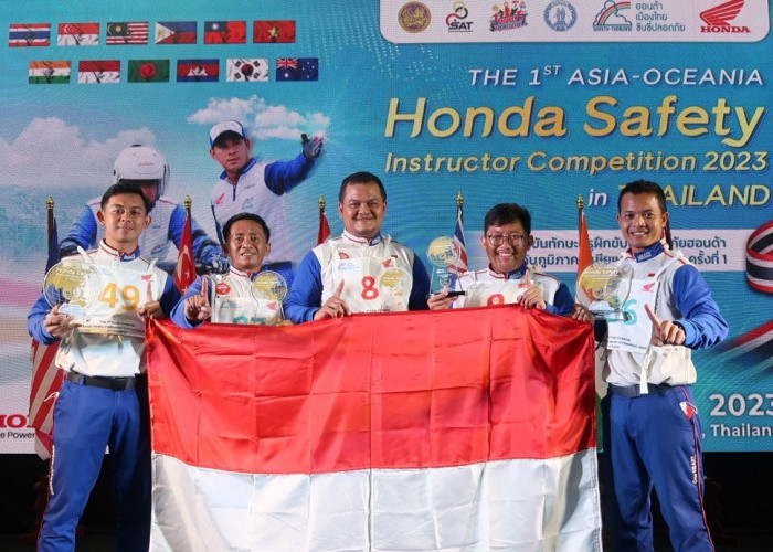 Instruktur AHM Ukir Prestasi di Kompetisi Safety Riding Asia & Oceania   