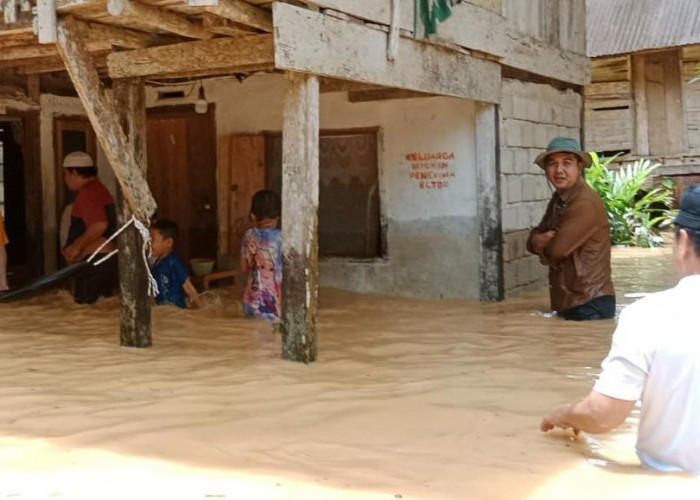 Wabup Merangin Nilwan Yahya Evakuasi Warga Terjebak Banjir