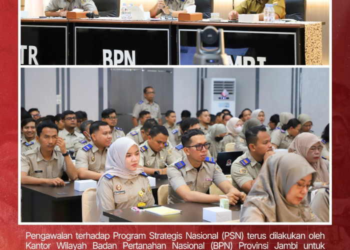 Pastikan Pelaksanaan Program Strategis Nasional Berjalan Sesuai Target, Kanwil BPN Provinsi Jambi Monitoring