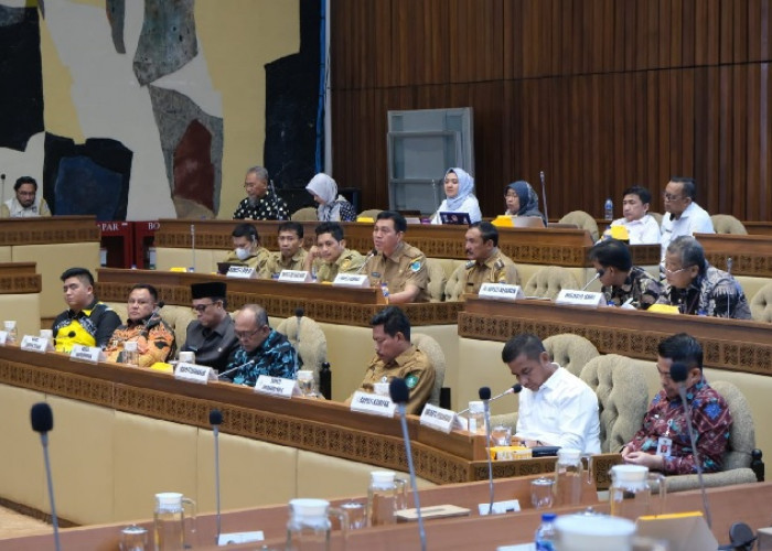 Hadir di Gedung Nusantara DPR RI Mhd. Fadhil Arief bersama 26 Kepala Daerah RDP terhadap Pembahasan RUU