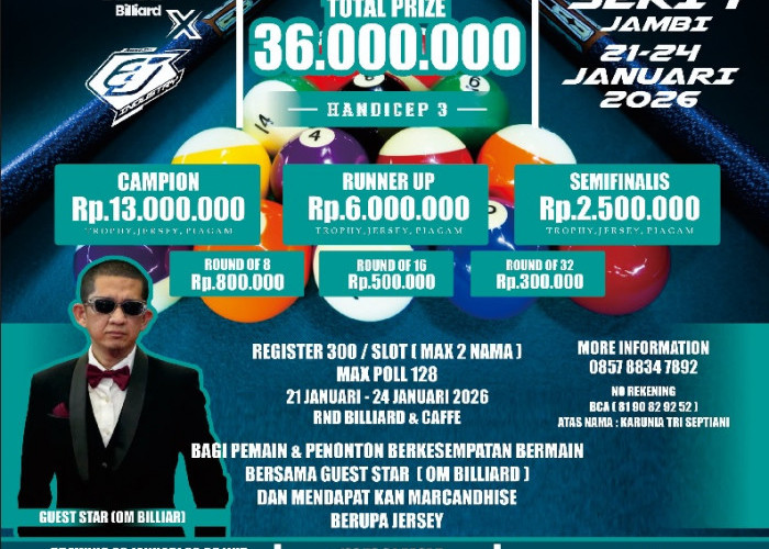 Agung Jaya X RnD and Cafe, Tournament 9 Ball