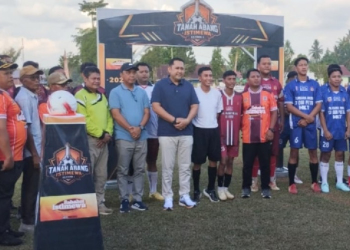 Buka Turnamen Tanah Abang Istimewa, Bupati M Syukur Dukung Penuh Geliat Olahraga Merangin