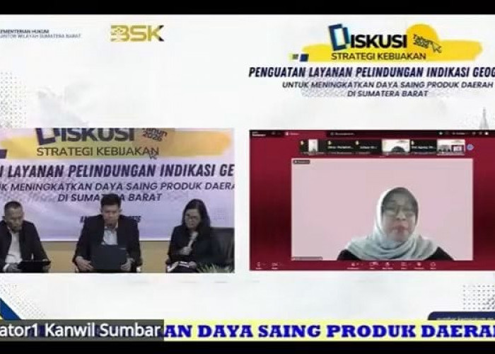 Bahas Tantangan dan Strategi Pelindungan Indikasi Geografis, Kanwil Kemenkum Jambi Hadiri DSK Sumbar 2026