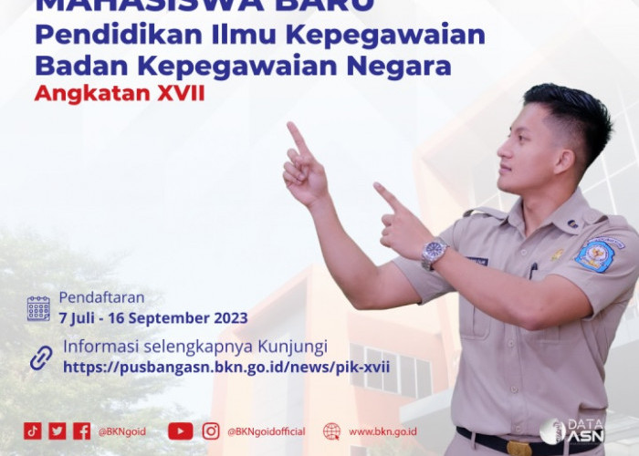 Kabar Gembira! BKN Buka Beasiswa Pendidikan Ilmu Kepegawaian Bagi ASN di Seluruh Indonesia