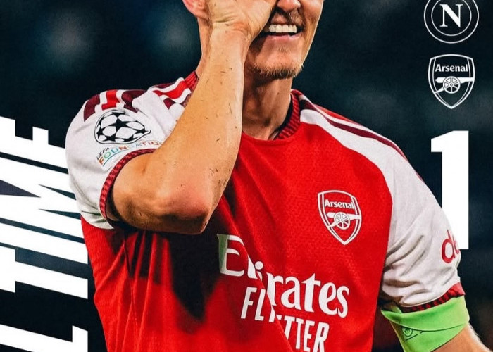 Arsenal Bungkam Napoli 1-0 Berkat Gol Tunggal Martin Odegaard