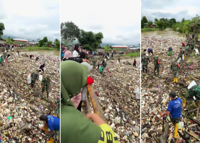 ‘Idak Gawai Nian Gaes’ Banjir Kerinci Diwarnai Tumpukan Sampah di Batang Merao