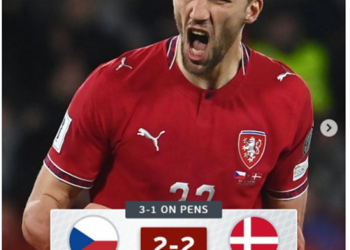 Dramatis! Ceko Lolos Piala Dunia 2026 Usai Singkirkan Denmark Lewat Drama Penalti