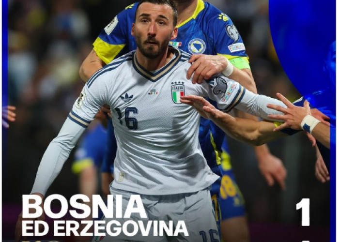 Italia Kembali Gagal ke Piala Dunia, Disingkirkan Bosnia-Herzegovina