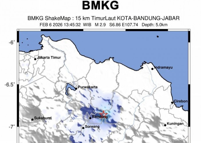 Jumat Siang, Gempa Guncang Kota Bandung