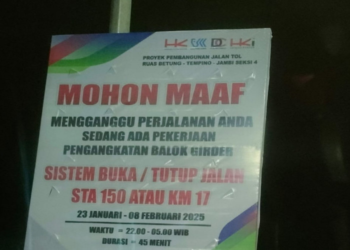 CATAT! Ini Jadwal Pemasangan Jembatan Layang di Tol Tempino dan Adanya Sistim Buka Tutup Lalu Lintas