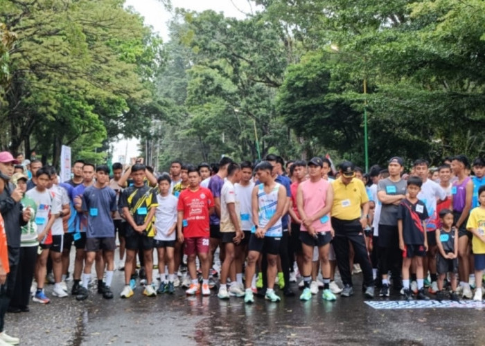 Bupati H M Syukur Launching Car Free Day Merangin, Wabup H A Khafid dan Sekda Zulhifni Lepas Lari 5 K