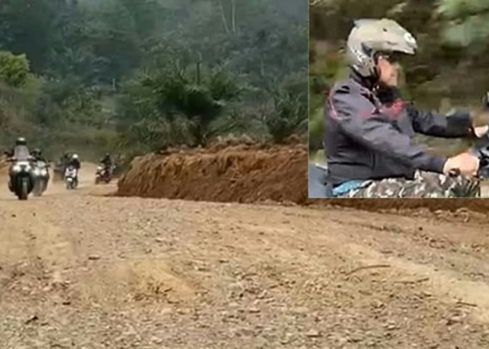 Bupati H M Syukur Pimpin Touring Sepeda Motor Pantau Jalan Wisata Goa Sengering