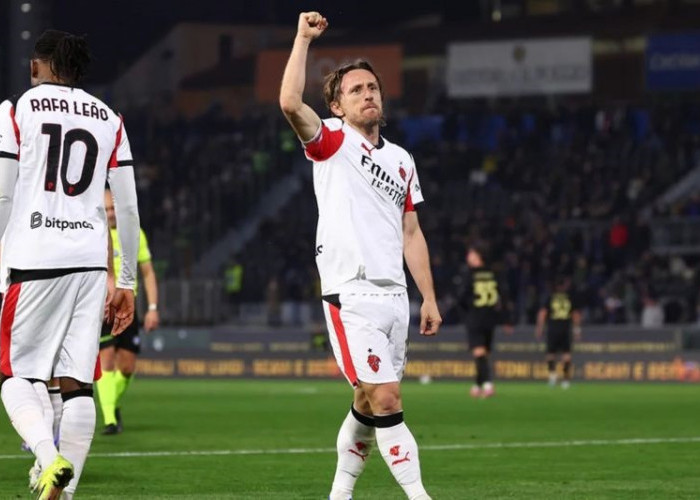 AC Milan Taklukkan Pisa 2-1, Luka Modric Sumbang Gol