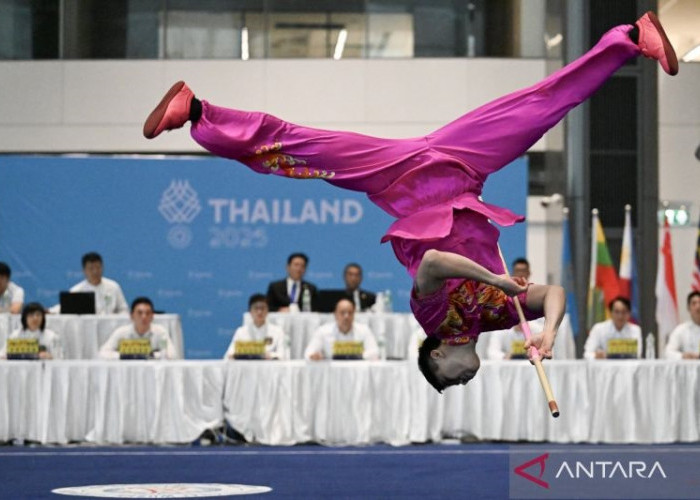 Ungguli Siregar Seraf Naro, Edgar Xavier Rebut Emas Wushu Taolu Putra Gabungan 