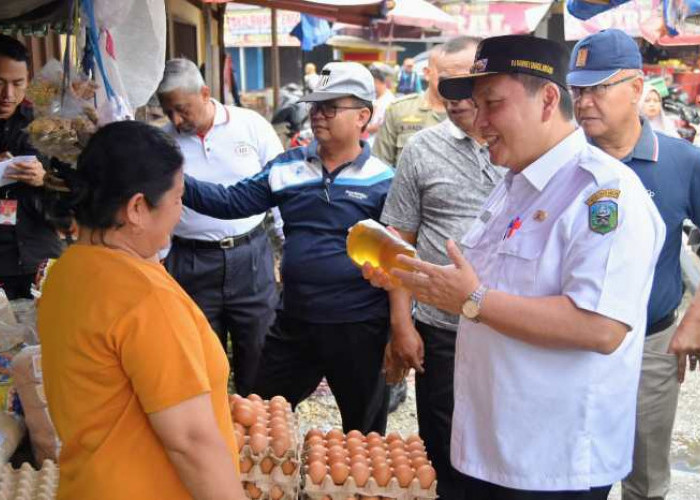 Jelang Idul Adha, Pj  Bupati Sarolangun Bachril Bakri Sidak Pasar Tradisional