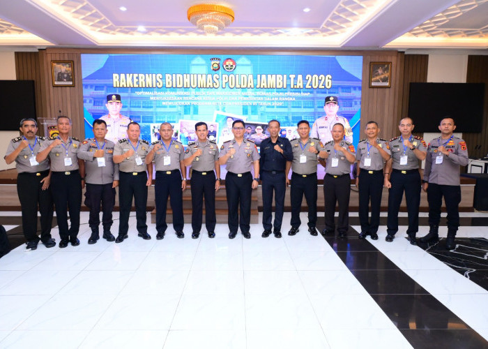 Rakernis Bidhumas Polda Jambi Tahun 2026, Optimalkan Komunikasi Publik dan Manajemen Media Mendukung Asta Cita