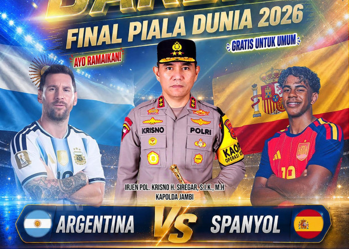 Polda Jambi Ajak Masyarakat Nobar Final Piala Dunia 2026, Perkuat Kebersamaan Melalui Semangat Sportivitas