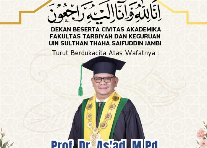 Provinsi Jambi Berduka, Rektor UIN STS Jambi Prof Asad Isma Wafat, Berikut Profil Singkatnya