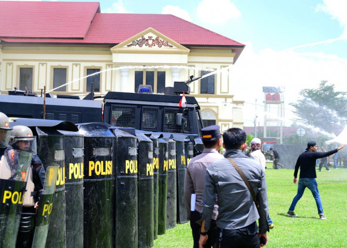 Polda Jambi Gelar Latihan Sispamkota, Antisipasi Dinamika Kamtibmas Jelang Agenda Nasional