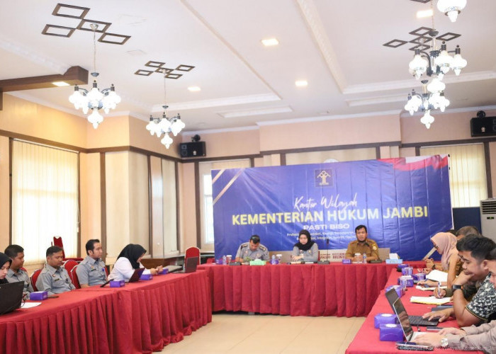 Kanwil Kemenkum Jambi Gelar Harmonisasi Raperda Tanjabtim tentang Perubahan Bentuk Hukum PT. Bumi Samudra