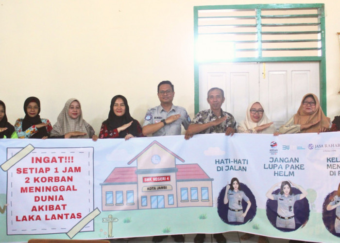 Jasa Raharja Ajak Guru SMK N 4 Kota Jambi Jadi Pengajar Peduli Keselamatan Lalu Lintas