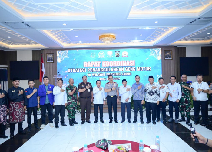 Polda Jambi Satukan Seluruh Elemen, Deklarasikan Perang terhadap Geng Motor
