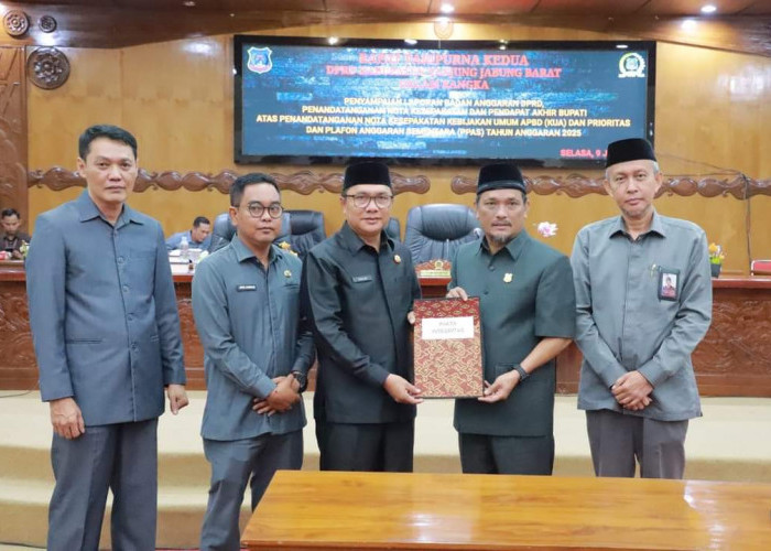 Pj. Sekda Hadiri Rapat Paripurna Ke-II DPRD Tanjabbar 