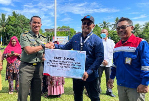 Kolaborasi Pertamina Patra Niaga Regional Sumbagsel dan TNI, Gelar Bakti Sosial untuk Masyarakat Jambi