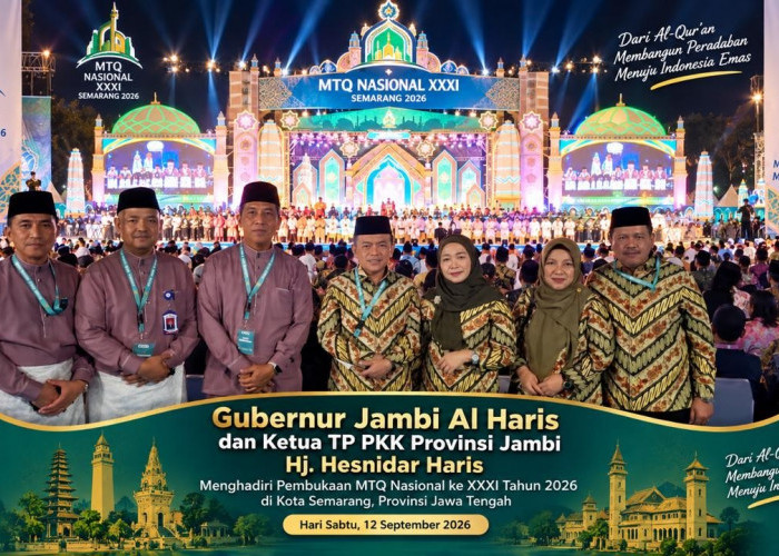 Gubernur Al Haris Hadiri Pembukaan MTQ Nasional 2026 di Semarang, Beri Dukungan Langsung untuk Kafilah Jambi