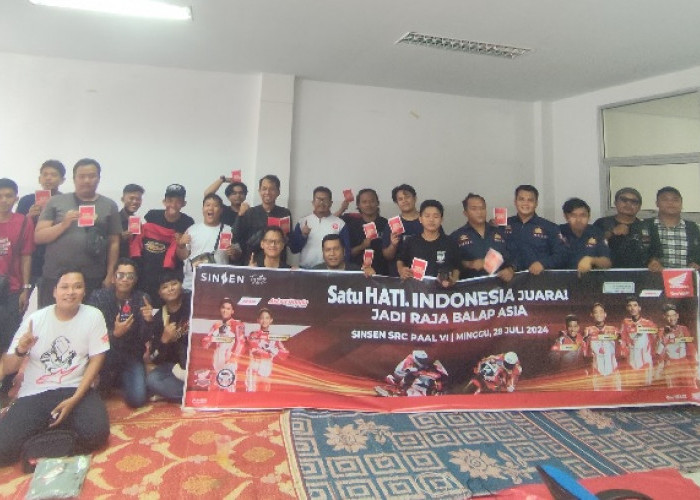 Satu Hati Indonesia Juara, Sinsen Ajak Puluhan Bikers Honda Nonton Bareng ARRC 2024