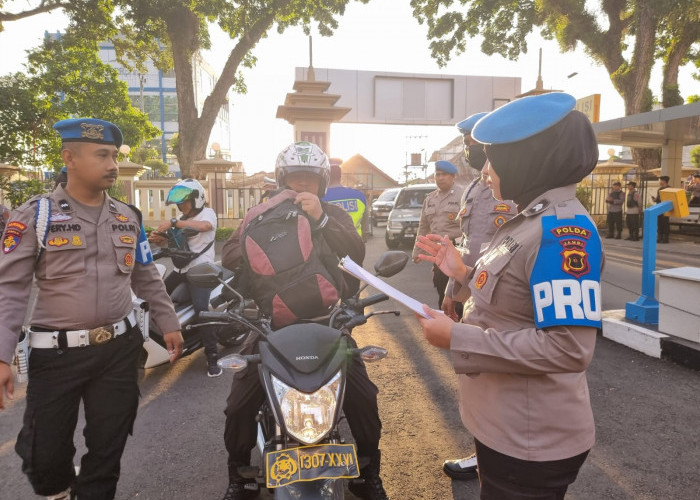 Tidak Dilengkapi SIM Atau STNK Saat Berkendara, 10 Personil Polda Jambi Ditilang