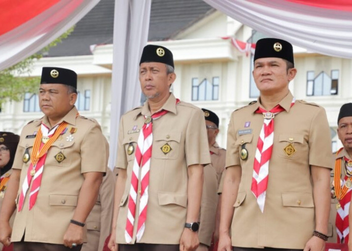 Sekda Tanjabbar Hadiri Peringatan Hari Pramuka ke-61 Tahun 2022