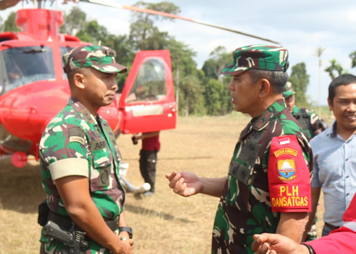 Upaya Pencegahan Karhutla, Danrem 042/Gapu selaku Plh. Dansatgas Karhutla Provinsi Jambi lakukan Patroli Udara