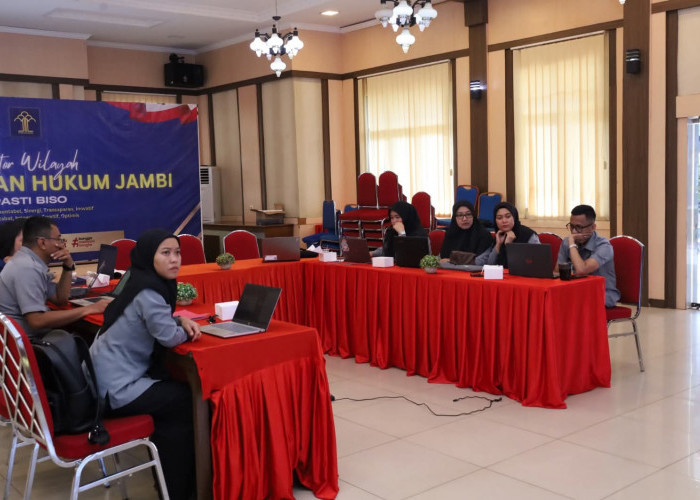 Perkuat Akuntabilitas, Kanwil Kemenkum Jambi Gelar Rekonsiliasi Laporan Keuangan dan BMN Semester I 2026