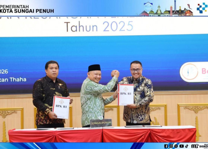 WTP ke-14 Diraih, Wako Alfin: Bukti Tata Kelola Keuangan Sungai Penuh Makin Solid