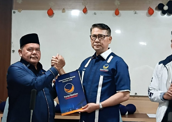 Sy Fasha Serahkan SK Ketua NasDem Tanjab Barat, Minta Ganjot Perolehan Kursi Legislatif 