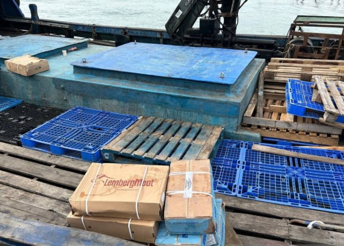 Polda Kepri Gagalkan Penyelundupan 70 Ton Daging Beku dari Singapura, Dibawa ke Jambi dan Pekanbaru