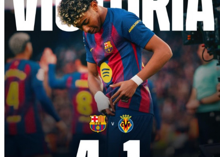 Barcelona Bantai Villarreal 4-1, Lamine Yamal Cetak Hattrick Pertama