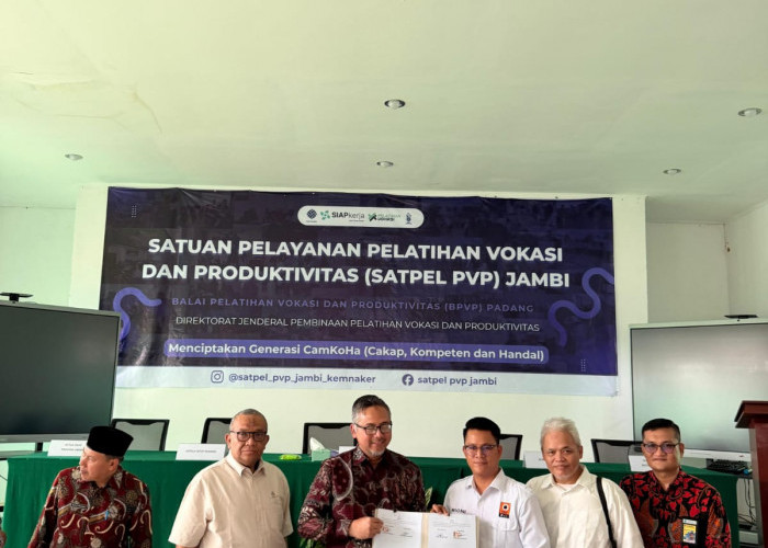 PII Kota Jambi Dukung Sinergi Vokasi melalui Penandatanganan MoU dengan BPVP Padang