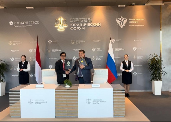 Indonesia dan Rusia Menandatangani Nota Kesepahaman)Kerjasama di Bidang Hukum