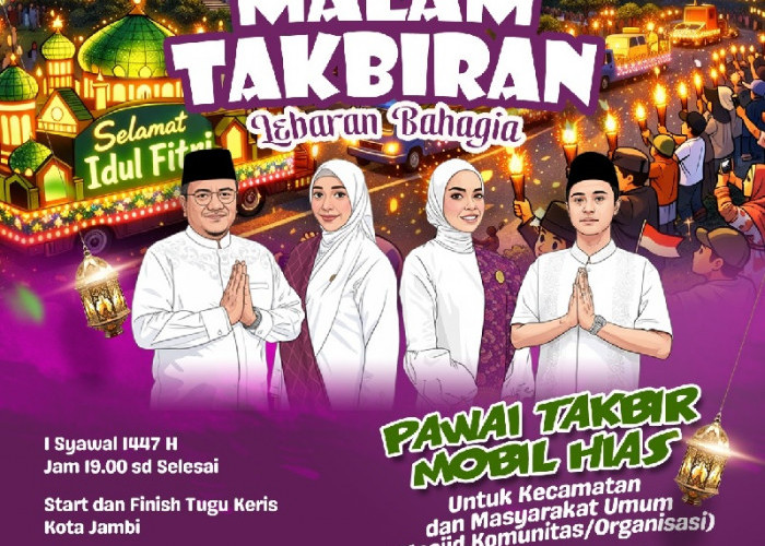 Malam Takbiran di Kota Jambi Bakal Semarak, Pemkot Siapkan Pawai Takbir Mobil Hias Berhadiah Jutaan