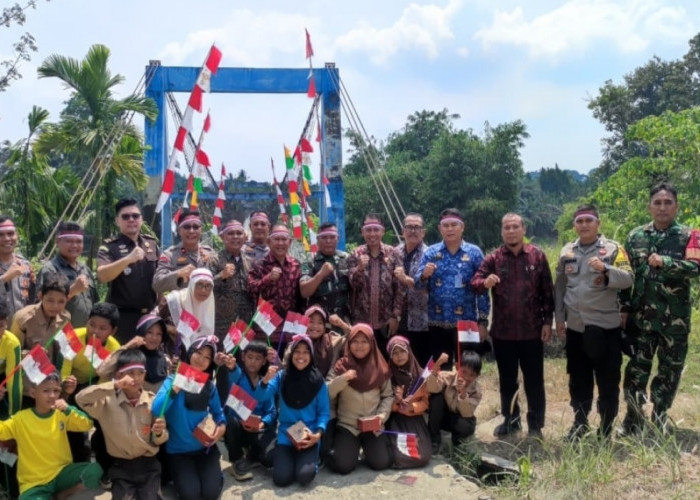 Jembatan Karang Birahi Diresmikan Presiden Prabowo, Wabup Merangin Tinjau Langsung Lokasi