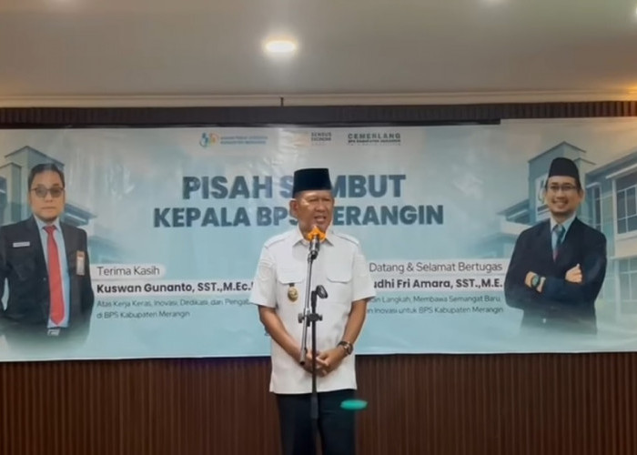 Wabup Merangin Hadiri Sosialisasi Sensus Ekonomi 2026 dan Pisah Sambut Kepala BPS Merangin