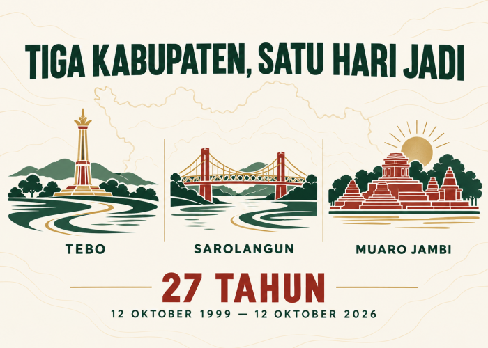 Mengapa Sarolangun, Tebo, dan Muaro Jambi Berulang Tahun pada Hari yang Sama?