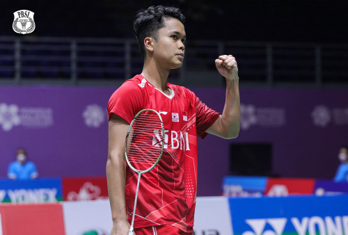 Ginting Tundukkan Wakil Taiwan Lin Chun-Yi di Babak 16 Besar Singapore Open 2022