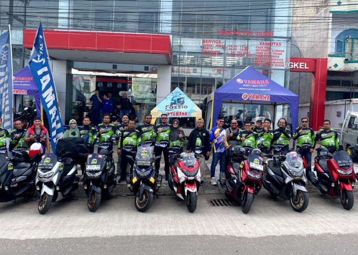  Kembali Viral, 20 Riders Bertolak ke Tanah Suci Mengendarai Yamaha Maxi