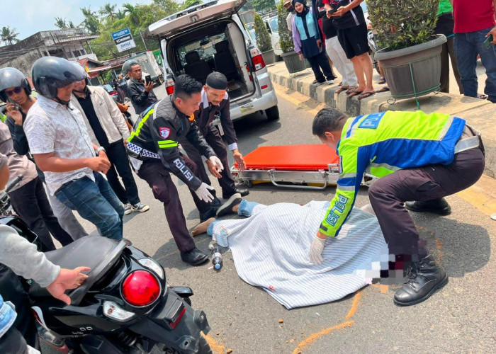 Pengendara Motor Meninggal Dunia Usai Tabrak Pejalan Kaki 