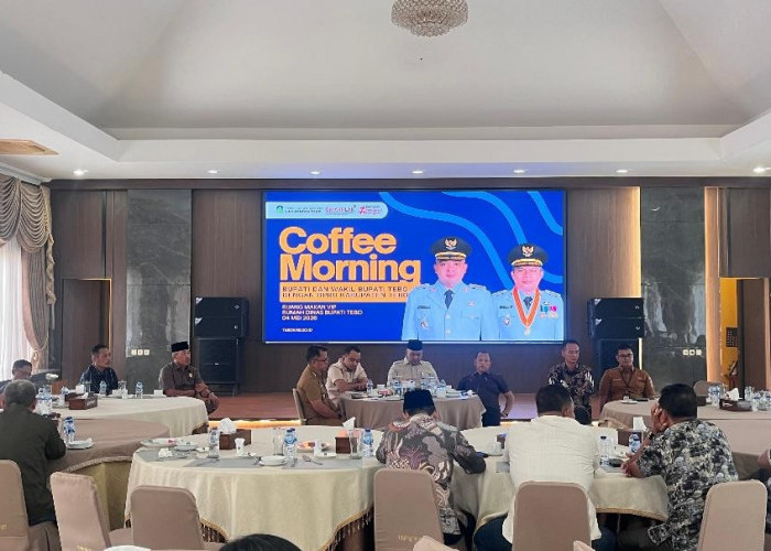 Pimpinan dan Anggota DPRD Tebo Gelar Cooffe Morning Bersama Pemerintah Kabupaten Tebo