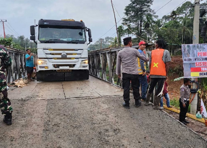 Jembatan Bailey Bungo Aman Dilalui Kendaraan 20 ton